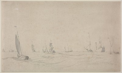 Forsendelse på et barsk hav, 1665. af Willem van de Velde