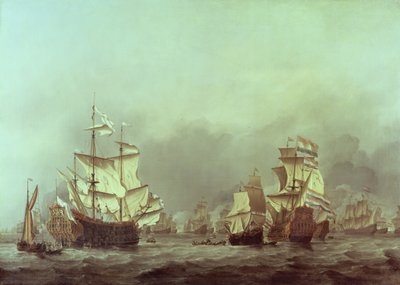 Den Kongelige Prinss Overgivelse, 3. Juni, 1666 af Willem van de Velde