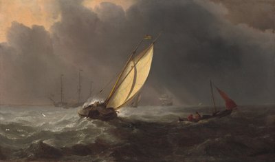 Før Stormen af Willem van de Velde the Younger and Studio