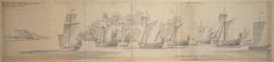 Maria af Modenas rejse fra Calais til Dover, 21. november/1. december 1673 af Willem van de the Elder Velde