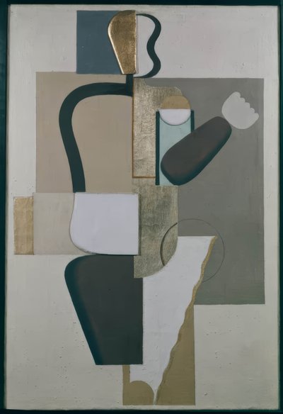 Vægmaleri med metaller af Willi Baumeister