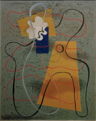 Muslingform i blå af Willi Baumeister