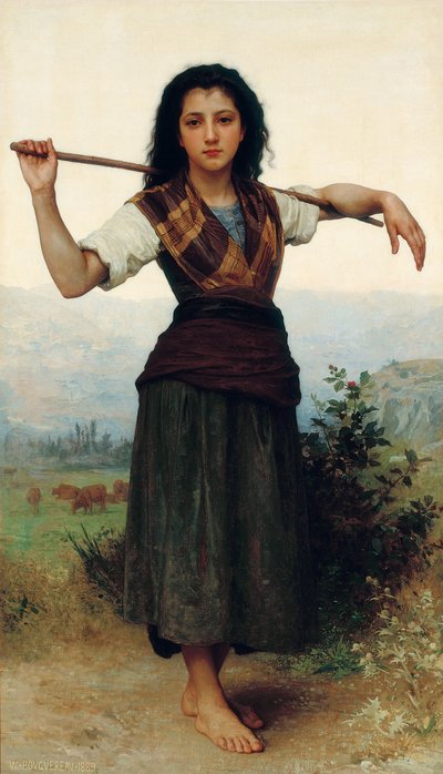 Den lille hyrdeinde af William-Adolphe Bouguereau