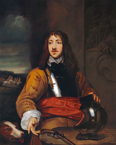 Oberst Richard Neville eller Sir Charles Lucas (1615-76) ca. 1643 (olie på lærred) af William (after) Dobson