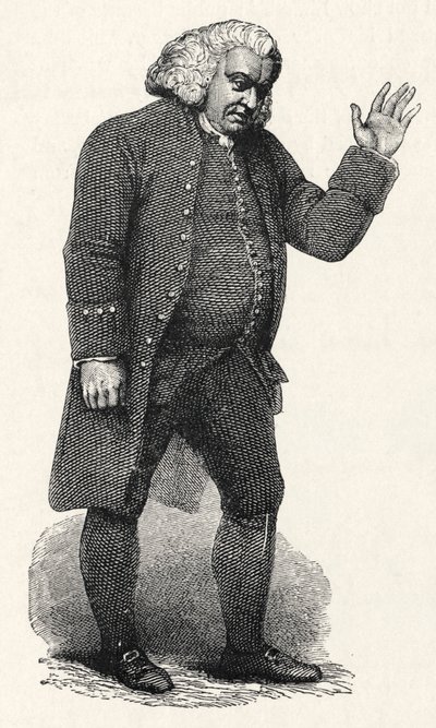 Samuel Johnson - engelsk af William (after) Finden