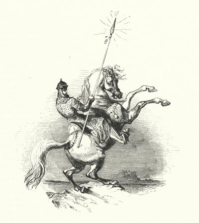 Horseman Of Brass (gravering) af William (after) Harvey