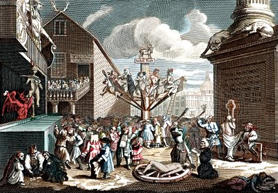 Symbolsk tryk af Sydhavsordningen af William (after) Hogarth