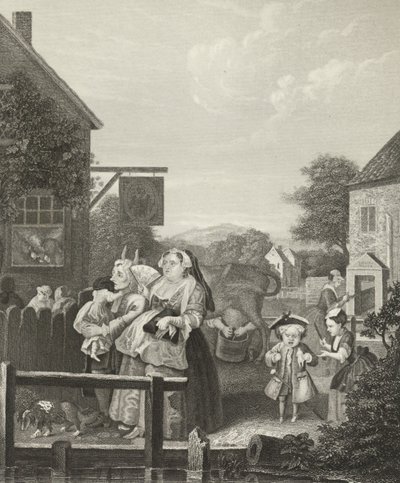 Aften - London - af William (after) Hogarth