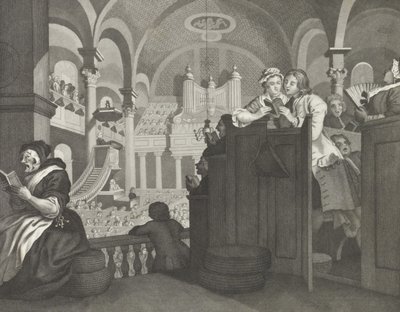 Goodchilds fri søndag - af William (after) Hogarth
