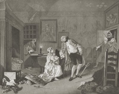 Ægteskab a la Mode af William (after) Hogarth