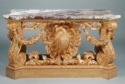 Bord, ca. 1735 (udskåret forgyldt træ) af William (after) Kent