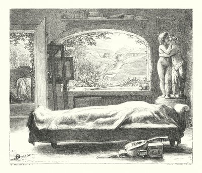 Det øde hus (gravering) af William (after) Mulready