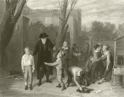 Kampen afbrudt (gravering) af William (after) Mulready