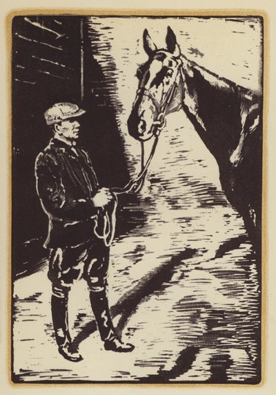 Illustration til Memoirs of a Fox-Hunting Man af Siegfried Sassoon (træsnit) af William (after) Nicholson