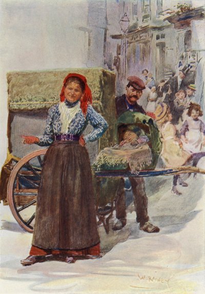 Orgelet (farve litho) af William (after) Rainey