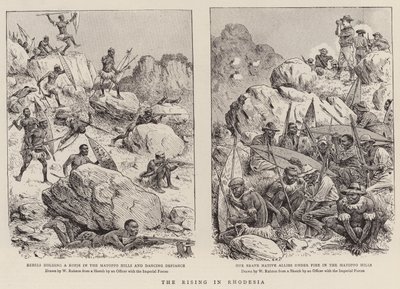 The Rising in Rhodesia (gravering) af William (after) Ralston