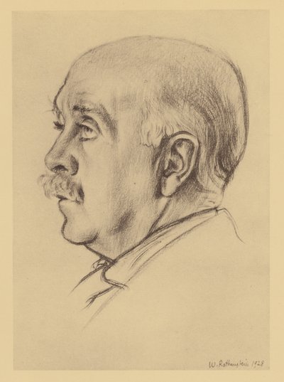 Portræt af Max Beerbohm (litografi) af William (after) Rothenstein