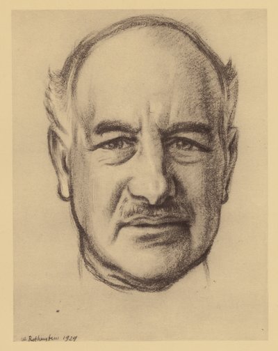Portræt af Rt Hon Lord Melchett of Landford (litho) af William (after) Rothenstein