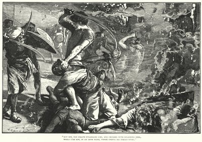 The Sack of Baltimore (gravering) af William (after) Small
