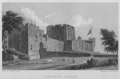 Carlisle Castle (gravering) af William (after) Westall