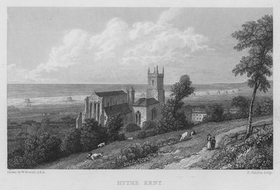 Hythe, Kent (gravering) af William (after) Westall