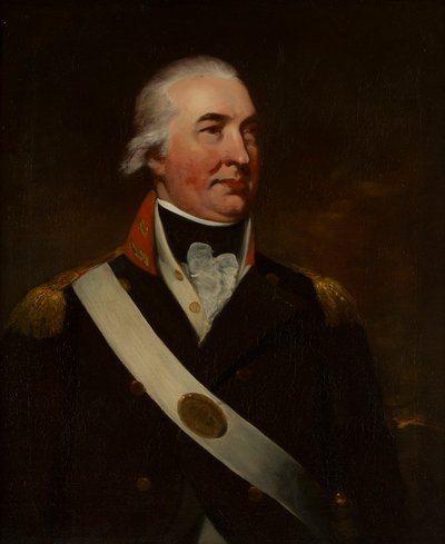 Halv-længde portræt af oberst Alexander Duff (olie på lærred) af William (attr. to) Beechey