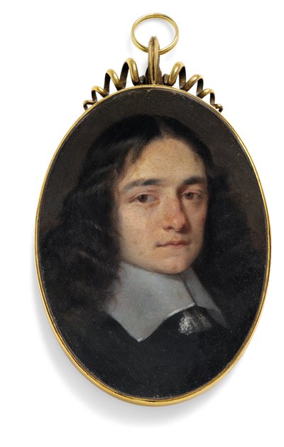 En herre, der tidligere hed John Milton (olie på kobber) af William (circle of) Dobson