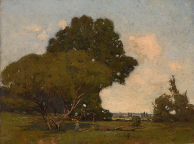 Træerne, tidlig eftermiddag, Frankrig, ca. 1905. af William A. Harper