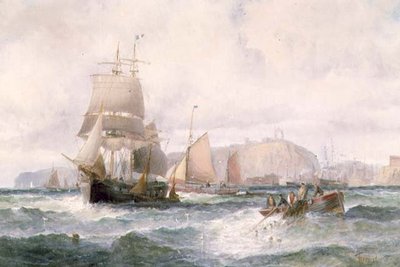 Forsendelse fra en kystlinje af William A. Thornley or Thornbery