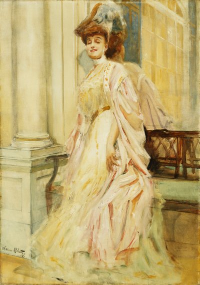 En elegant dame af William Ablett