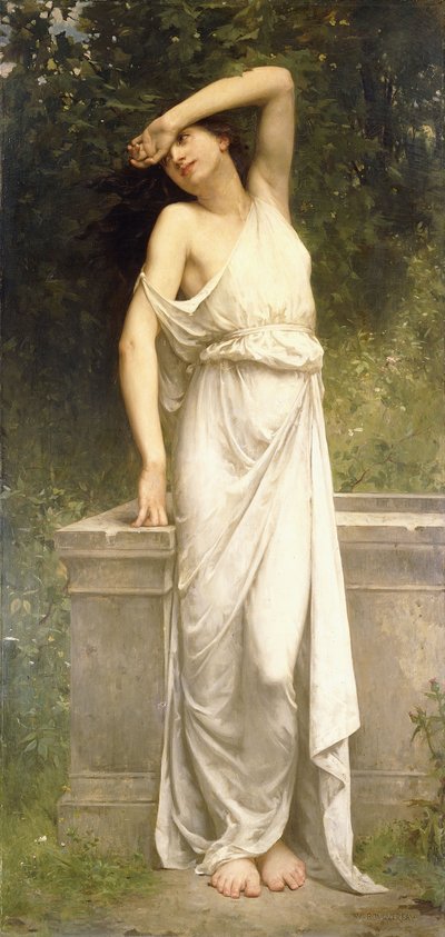 En klassisk skønhed ved en brønd, af William Adolphe Bouguereau