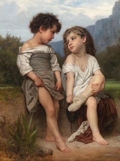 Ved Randen af Bækken af William Adolphe Bouguereau