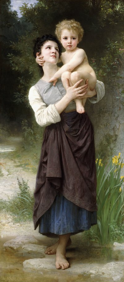 Bror og Søster, 1887 af William Adolphe Bouguereau