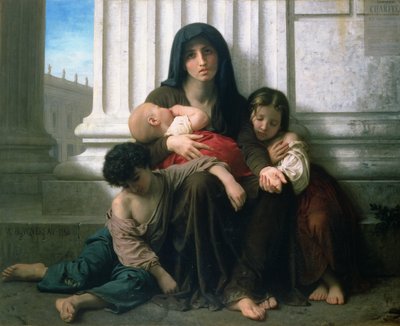 Charity or the Indigent Family", 1865 af William Adolphe Bouguereau