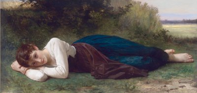 Le repos, af William-Adolphe Bouguereau af William Adolphe Bouguereau