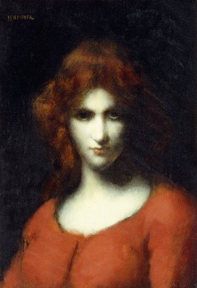 Portræt af Miss Addison Head of San Francisco, 1874 af William Adolphe Bouguereau