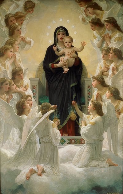 Englenes dronning 1900 af William Adolphe Bouguereau