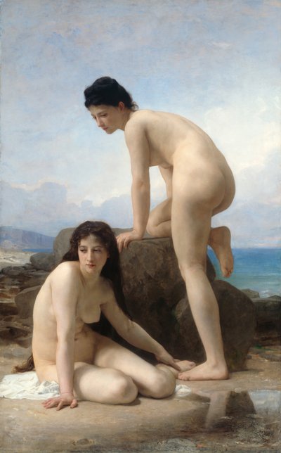 De badende, 1884. af William Adolphe Bouguereau