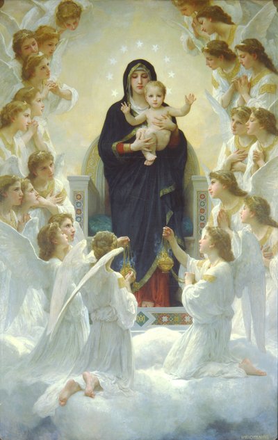 Englenes dronning eller Jomfruen med engle af William Adolphe Bouguereau