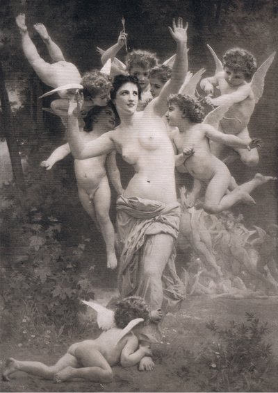 En rede af amoriner, fra Bibbys Annual, 1916-1917 af William Adolphe after Bouguereau