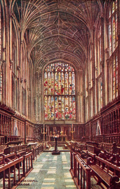 Kings College Chapel, Cambridge af William Affleck Carruthers