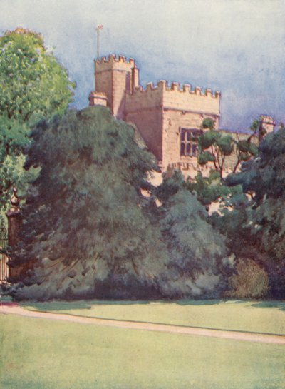 Wadham College fra Trinity Colleges have (farvelitografi) af William Ainsworth Wildman
