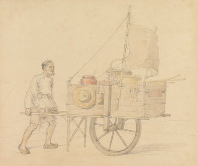 Kinesisk transportør med sin sejl-set Barrow af William Alexander