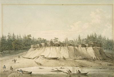 Indian Village, Point Mudge af William Alexander