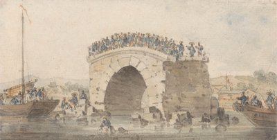 Rester af en bro ved San-Sien-Wey på Pei-Ho nær Tong-Tcheou, 15. august 1793 af William Alexander