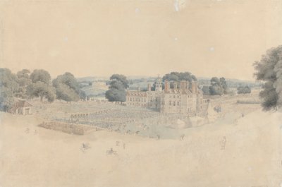 Middagen i Mote Park, Maidstone, efter Royal Review of the Kentish Volunteers af William Alexander
