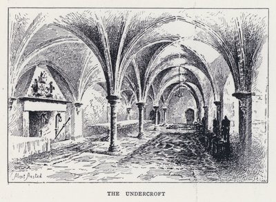 The Undercroft (gravering) af William Alexander Ansted