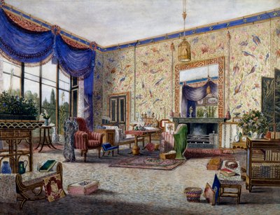 Tegnestue i Middleton Park, af William Alfred Delamotte (1775-1863) af William Alfred Delamotte