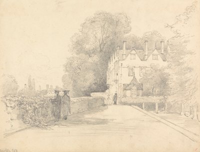 Merton College, Oxford af William Alfred Delamotte