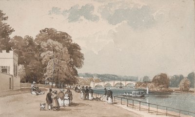 Richmond Bridge af William Alfred Delamotte